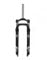 HSQMA Bike Fat Fork 20'' 26 Inch 4.0 Tire Snow Beach E-Bike Suspension Fork Travel 100mm Disc Brake 1-1/8 Bicycle Front Fork QR 9mm Manual Lock (Color : 20inch Black)