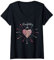 Damen Konfetti im Herz Karneval Fasching Konfetti Kostümersatz T-Shirt mit V-Ausschnitt