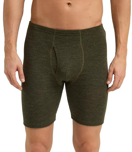 Dilling Herren Boxershorts 100% Bio-Merinowolle Unterwäsche nachhaltig ohne Superwash atmungsaktiv weich für Alltag Sport Freizeit