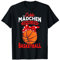 Echte Mädchen spielen Basketball Basketballerin Kinder T-Shirt