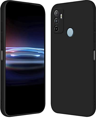 RankOne Coque pour Oppo A53 / Oppo A53s (6.5 inches) Étui en Silicone TPU Souple - Noir