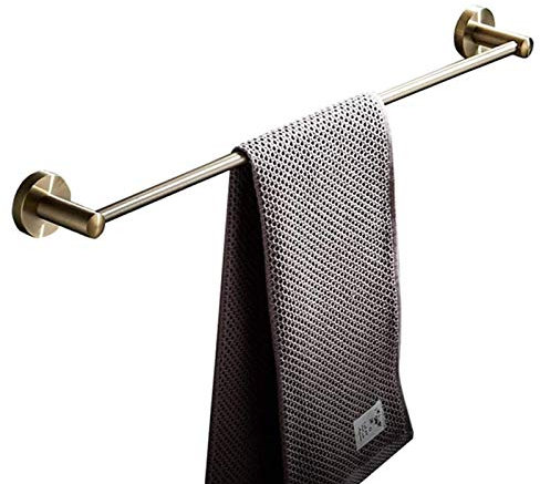 Porte-Serviettes Mural Porte-Serviettes de Bain, Porte-Serviettes cuivre Finition brossée Porte-Serviettes Douche Porte-Serviettes Cintre Simple Accessoires de matériel de Salle de bain/50 cm