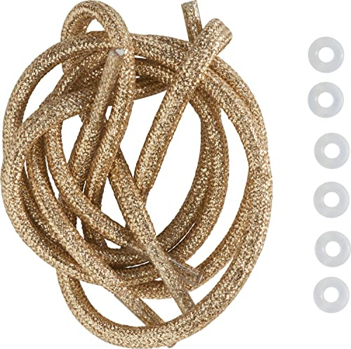 Rico Design itoshii Armbänder 3 Stk. 25 cm Polyester PVC 5 mm Glitzer-Gold