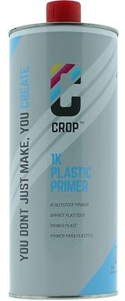 CROP Kunststoff-Grundierung 1 Liter - Primer für Plastik ABS PVC - Haftvermittler transparent schnelltrocknend - Grundierung Spray kompatibel