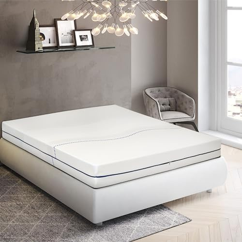 Flexinn Sunny - Materasso Memory completamente sfoderabile, rigidità 7 su 10, Antiacaro, Anallergico, alto 18cm reali. (160x190)