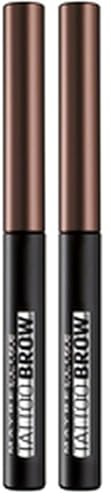 Maybelline New York - Encre à Sourcils Peel-Off - Tattoo Brow - Medium Brown (02) - 4,6 g (Lot de 2)