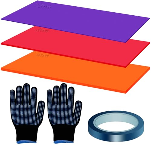 3pcs Silicone Mug Wrap, Sublimation Wrap en Silicone en 3 Épaisseurs Compatibles avec Ruban et Gant Résistants, pour Heat Press Sublimation Machine