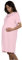 Intimitaly Premaman - Camicia da Notte Donna Premaman Cotone Camicia Notte Allattamento Estiva Manica Corta Parto Ospedale Pigiama Vestito Gravidanza (9120 Rosa, XXL)