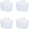 UTIZ Lot de 4 cartouches filtrantes à eau compatibles avec Brita® Maxtra®+ Plus et Maxtra Pro® tout-en-1, convient pour carafe et bouilloire Brita® Marella®, réduit les PFAS, PFOA/PFOS, TÜV SÜD et NSF