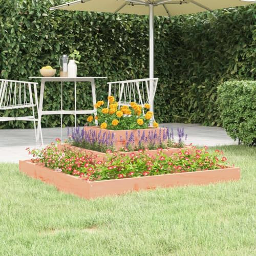 Myheimly Pflanzkübel 80x80x27 cm Massivholz Douglasie