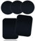 5 Pcs Adhesive Thin Metal Plates for Magnetic Mounts, Metal Plates for Phone Case,Metal Plates Disc for Iphone Phone Magnet/Car Cell Phone Automobile Magnet Cradles, 2 Rectangle & 3 Round, Black