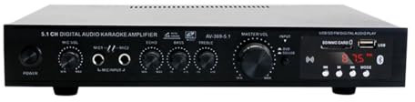 Swiixxer 5.1 Channel HIFI Amplifier Subwoofer High Power Stage Home Theater Bluetooth Radio Outdoor Amplifier UK Plug Easy to Use