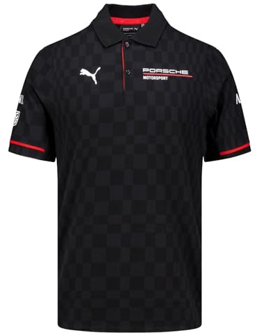 PUMA Porsche Motorsport Herren Team Poloshirt - Schwarz - Größe: XXL