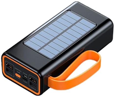 Chargeur Solaire 20000mAh Batterie Externe Solar Power Bank Chargeur Portable Charge Rapide Compatible avec Téléphone Tablette