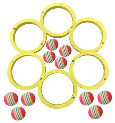 Pool Floating Throwing Toy | Spa Toys Set | Swimming Doll | Les Jeux De Jeux De Lancement Légers Colorés sur Les | Boucles De Sports Nautiques pour Les Boules De Piscines Extérieu
