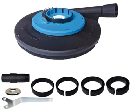Osmond 9 Inch Angle Grinder Dust Shroud Skin Grinding Dust Shroud Angle Grinder Dust Cover Easy Installation 9 Inch for 230mm 9 Inch Angle Grinder Blue Black B 230L