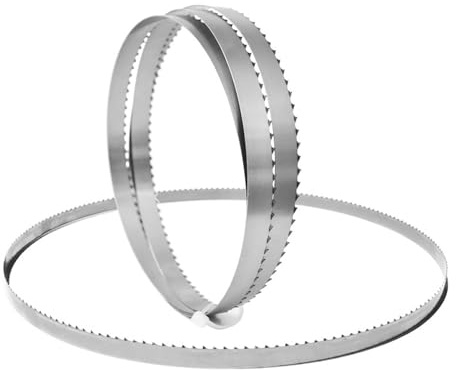 2pcs 56-1/8-Inch By 1/4 Wide By 10 TPI Band Sawblade，High Cutting Accuracy Saw Blades, for 8”Band Wood