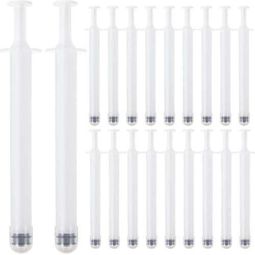 20 Stück Vaginal Applikator Fuer,Vaginal Creme Applikatoren Hygienische Gewinde Injektor Applikatoren Gleitgel Applikator Spritze Gleitmittel Tube Für Die Meisten Zäpfchen Unguent