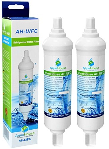 2x AH-UIFC Compatilbe Wasserfilter für Kühlschrank LG & Hotpoint BL9808, 3890JC2990A, 5231JA2012B, 5231JA2012A & Daewoo DD-7098 - mit Schraubanschluss