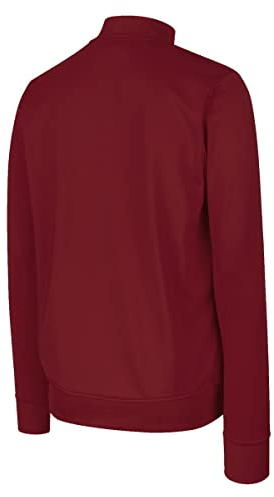 Umbro Men's Club Essential Stacked Logo Long-Sleeved Zip Jacket New Claret S