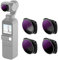Neewer Magnetisches ND/PL-Filter-Set, kompatibel mit DJI Osmo Pocket 2 / Osmo Pocket 1 Kamera, 4er-Pack, ND8/PL, ND16/PL, ND32/PL, ND64/PL-Filter, aus optischem Glas und Luftfahrt-Aluminiumrahmen