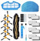 BSDY YQWRFEWYT Accesorios Repuestos para Robot Aspirador Cecotec Conga Excellence 990 1 Cepillo Principal, 8 filtros Hepa, 8 cepillos Laterales, 3 trapeadores de Tela