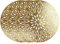 YöL 12 Placemats Set Christmas Metallic Gold Round Festive Xmas Table Home Decor Party Tableware Decorations