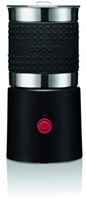 Bistro 13.5oz Bistro Barista Electric Milk Frother, Automatic Temperature Control, Boil-Dry Protection, Black