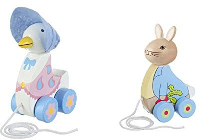 Orange Tree Toys Jemima Puddle Duck Peter Rabbit & Friends Pull Along, & Rabbit Peter Rabbit & Friends Pull Along, Skin, Pack of 1