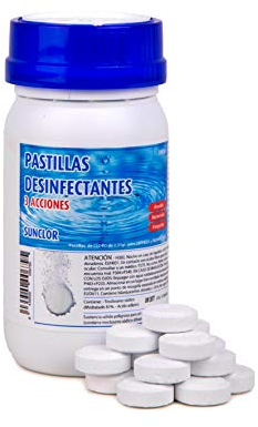 Lejía en pastillas desinfectantes 3 Acciones SUNCLOR 160 GR: biocida, bactericida y fungicida