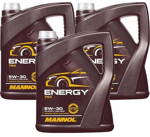 QR-Parts Set 85448447 MN7511-5 15 Liter Original MANNOL Motoröl Energy 5W-30 API SL Engine Oil Öl
