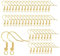 saizone Ohrring Haken, 50 Stück Gold, 925 Silber, Hypoallergen, DIY Schmuckherstellung