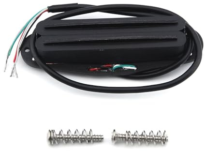FLEOR Alnik 5 Hot Rail Humbucker Single-Coil-Tonabnehmer 13-14K Humbucker Voll schwarz Fit ST SQ TL TEgitarre