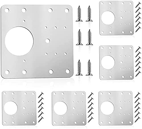6 Stück Küchenschrank Reparaturplatten, Schrank Scharnier Reparaturplatte, Aufschraubscharniere Reparaturklammern, Scharnier Reparaturplatte, für Reparieren von Türschränken Möbelschubladen