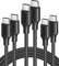 UGREEN USB C auf USB C Kabel 60W 3 Stück PD 3,0 PPS USB C Ladekabel 3 Pack kompatibel mit iPhone 16 Pro Max iPhone 15 Galaxy S24 S23 A55 Pixe l9 iPad Pro 12,9 iPad Mini 6/Air 5 Steam Deck usw. (0.5M)