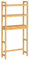 SONGMICS Toilettenregal, Badezimmerregal, Waschmaschinenregal, 3-stöckiges Badregal aus Bambus, verstellbare Ablage, für die meisten Toiletten, platzsparend, naturbeige BTS001N01