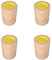Paquet de 4 Pieds de Meubles en Bois Massif, Rehausseur de Lit Rond, Pieds de Meubles en Bois pour Ajouter de la Hauteur au Canapé, au Bureau, à la Table et aux Chaises (4.2cm/1.65in,10cm taller)
