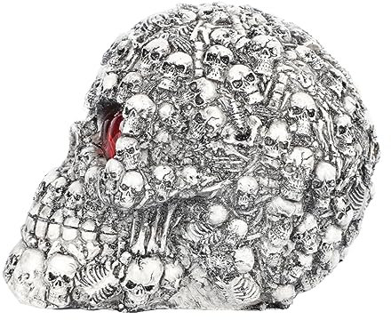 Warmhm LED-Licht 1 Stück -Lampe Schaufensterpuppen Miniaturen Strassbesatz -Kopf Statue Tischdekoration -Dekoration Halloween- -Kopflampe Kunstharz