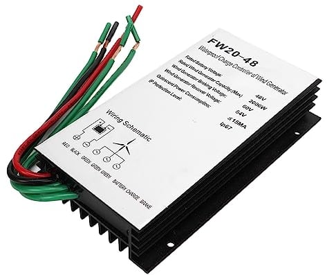 Regolatore di Turbina Eolica 48V 2000W Lega di Alluminio Impermeabile PWM Identificazione Automatica Generatore di Turbina Eolica Regolatore di Carica