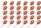 Huudngeje Lot de 30 porte-clés de rugby pour cadeaux de fête, ballon de rugby, récompense scolaire, décoration de sport