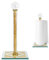 Distributeur de papier essuie-tout décoratif, GoldCrystal - Diamant écrasé - Décoration d'intérieur - Support de rouleau de papier toilette avec base lourde - Support autonome pour cuisine, salle de
