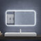 Mai & Mai Badspiegel mit LED Beleuchtung Wandspiegel 120x60cm Bad-Spiegel mit Touchschalter, Beschlagfrei durch Antifog-Schicht