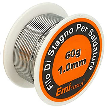 Filo Stagno per Saldature, Filo Saldatrice 60g, Senza Piombo (1mm)