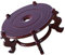 Yardwe Base del Vaso di Fiori Base Cinese in Legno Supporto per vasi orientali Piante da Appartamento pianta rastrelliera per Piante Supporto per Piante Tipo di Pavimento Staffa Sgabello