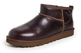 UGG Uomo Classic Ultra Mini Pelle Pioggia Moda Barca, legno di ferro, 45 EU
