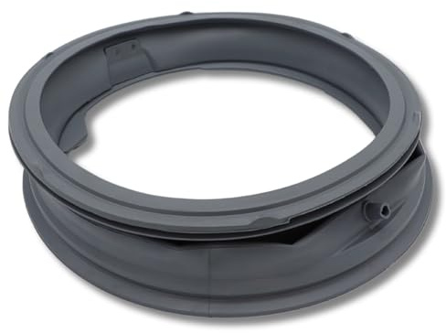 SOS Accessoire Dichtung für Bullauge (Manschette) mit Rücklauf zum Tank, Ablaufloch offen, 2 geschlossene Löcher, für Waschmaschine MDS41955002, MDS64212801 LG