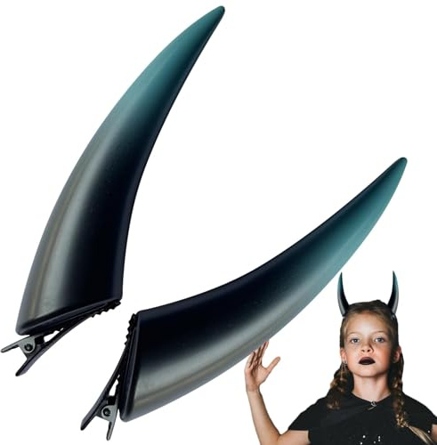 Geisterhörner Haarnadeln Gothic Halloween Kopfschmuck Barrettes