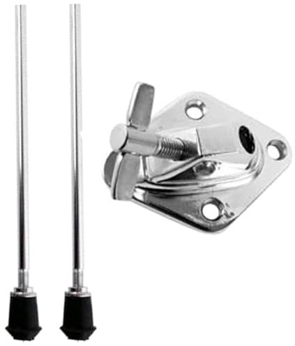 XJKLBYQ Bass-Drum-Beine Set, Drum Set Accessoires mit 2 PCs 19 in Langboden Tom-Beinen & Basi