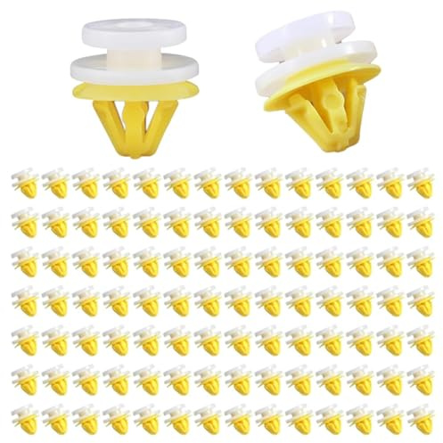 Yuiturt 100 pcs Trim Clips Side Door Wheel Arch Trim Plastic Clips For Land Rover Discovery 3 4 Range Rover Sport, Moulding Car Door Interior Panel Clips Replacement