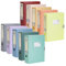 YKUKIZEE 10 Pack Colour A4 Box Files Assorted, 75mm Spine A4 File Box Deep Folders, 10 Colours Plastic Filing Boxes for Paperwork Document Office Home School Work Organisation